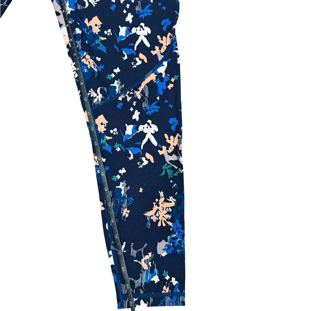 ✨ Sweaty Betty Power 7/8 Leggings Navy Floral Print Size M Sculpting Activewear - Picture 7 of 12